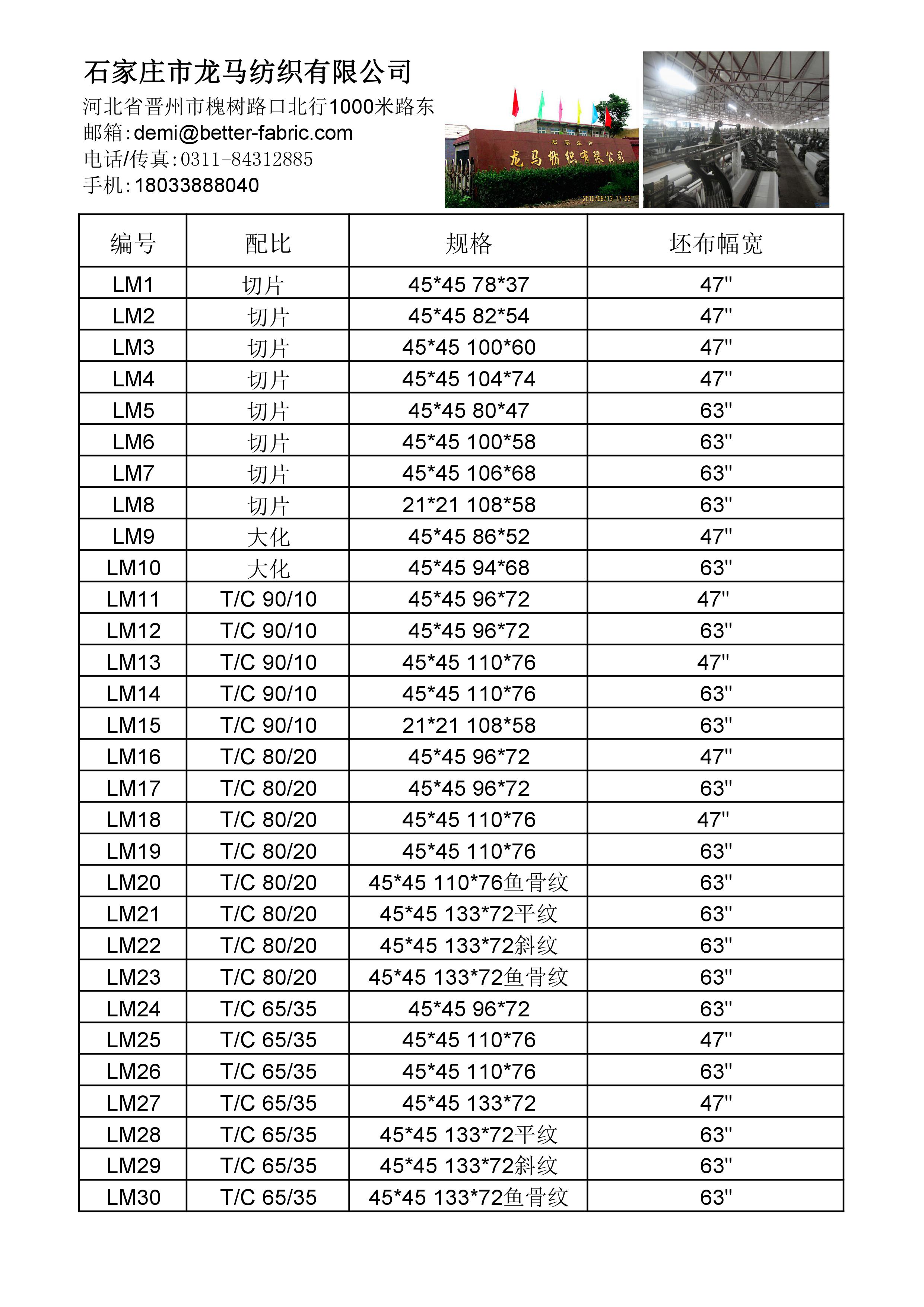 产品目录